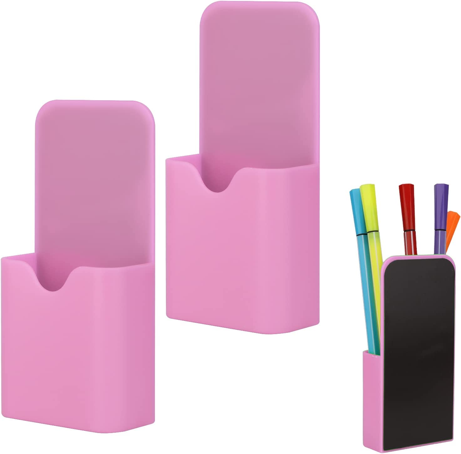 Stifthalter magnetisch schmal  - 12cm x 2.7 x 5.7 - Pink für Tafel,- Whiteboardfolien 