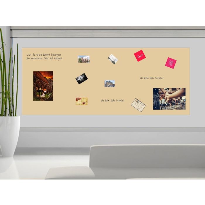 Beige Folie DIN A3 - magnetisch & selbstklebend