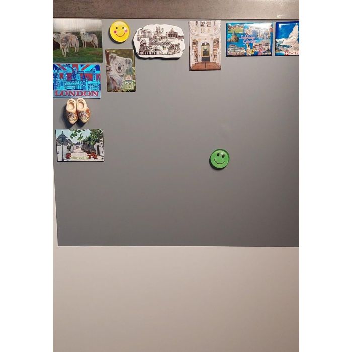 Graue Folie 180x60 cm - magnetisch & selbstklebend