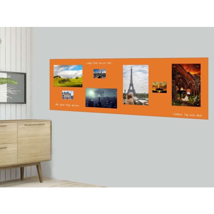 Orange Folie 250x60 cm - magnetisch & selbstklebend