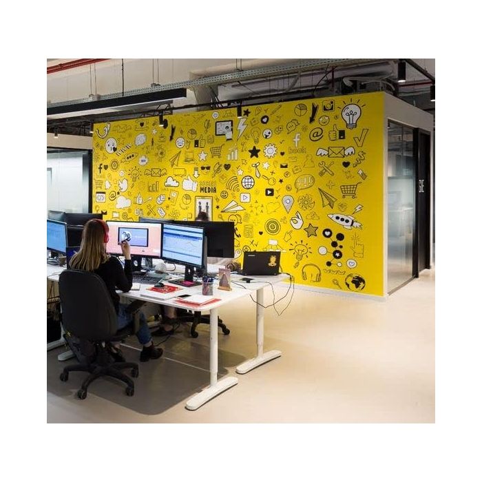 Selbstklebende Gelbe Folie 220x60 cm - selbstklebend