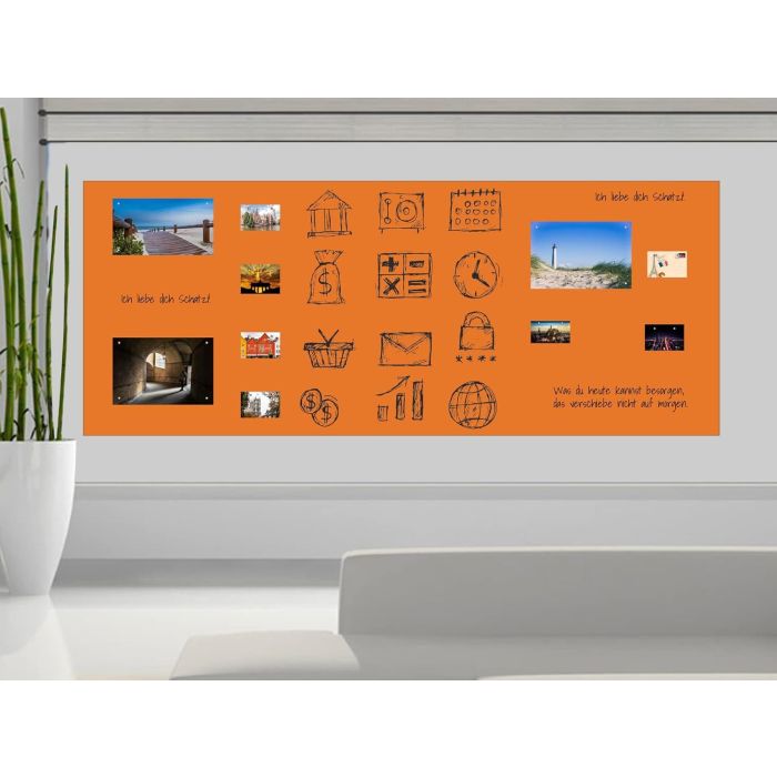 Selbstklebende Orange Folie 50x50 cm - selbstklebend