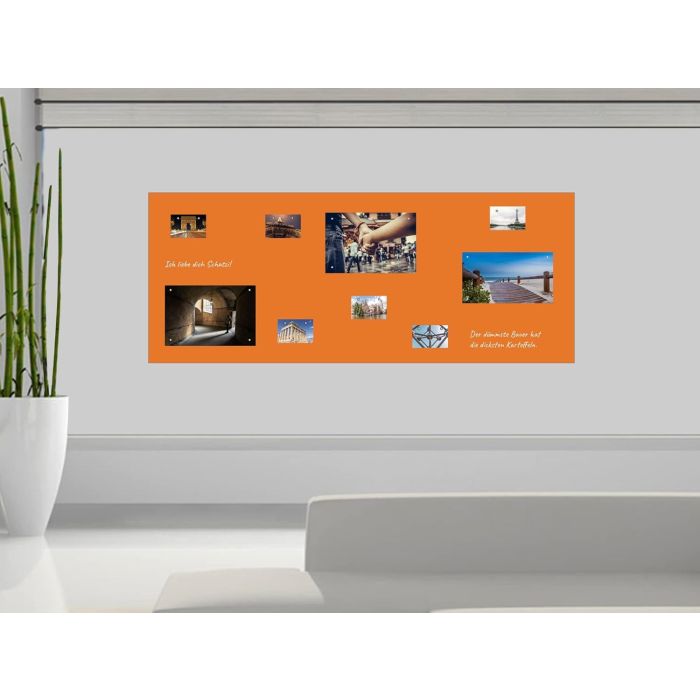 Selbstklebende Orange Folie 120x40 cm - selbstklebend