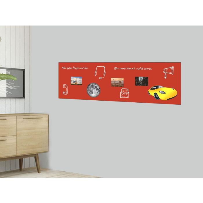 Selbstklebende Rote Folie 500x100 cm - selbstklebend