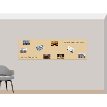 Beige Folie 180x40 cm - magnetisch & selbstklebend
