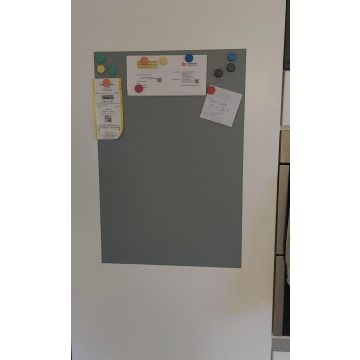 Graue Folie 400x100 cm - magnetisch & selbstklebend