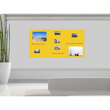 Gelbe Folie 70x50 cm - magnetisch & selbstklebend