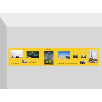 Gelbe Folie 180x40 cm - magnetisch & selbstklebend