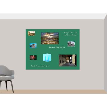 Grüne Folie 250x120 cm - magnetisch & selbstklebend