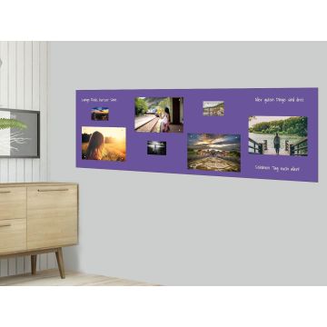 Lila Folie 150x75 cm - magnetisch & selbstklebend