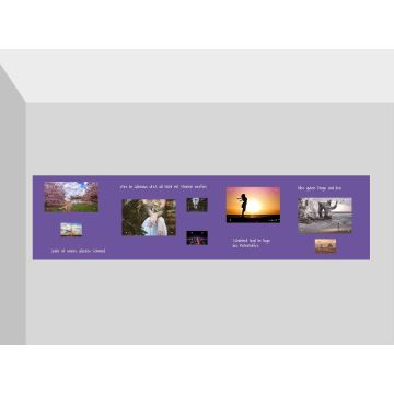 Lila Folie 250x60 cm - magnetisch & selbstklebend