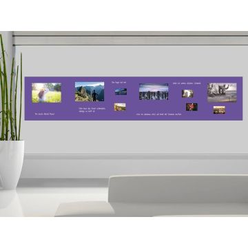 Lila Folie 180x90 cm - magnetisch & selbstklebend
