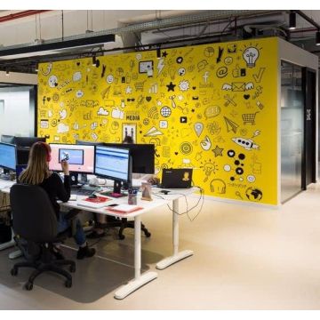 Selbstklebende Gelbe Folie 120x60 cm - selbstklebend