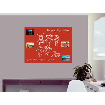 Selbstklebende Rote Folie 120x40 cm - selbstklebend