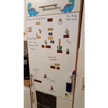 Whiteboardfolie 200x60 cm - magnetisch & selbstklebend