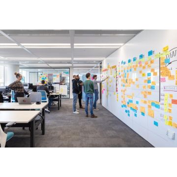 Whiteboardfolie 200x100 cm - magnetisch & selbstklebend