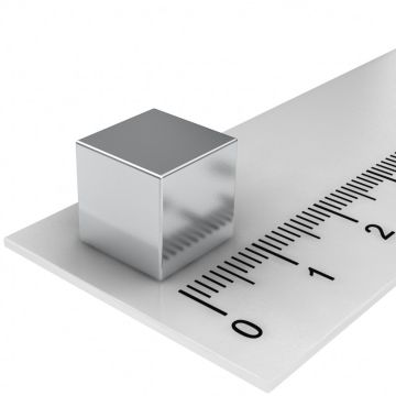 10er Pack Hochleistungs-Würfelmagnete-silber 10x10x10mm